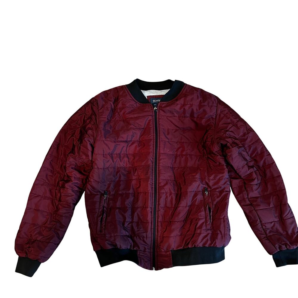 REWIND Men's Quilted Bomber Jacket Size XL